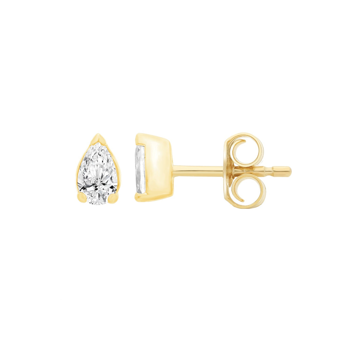 0.32ct Lab Grown Diamond Earrings in 9K Yellow Gold