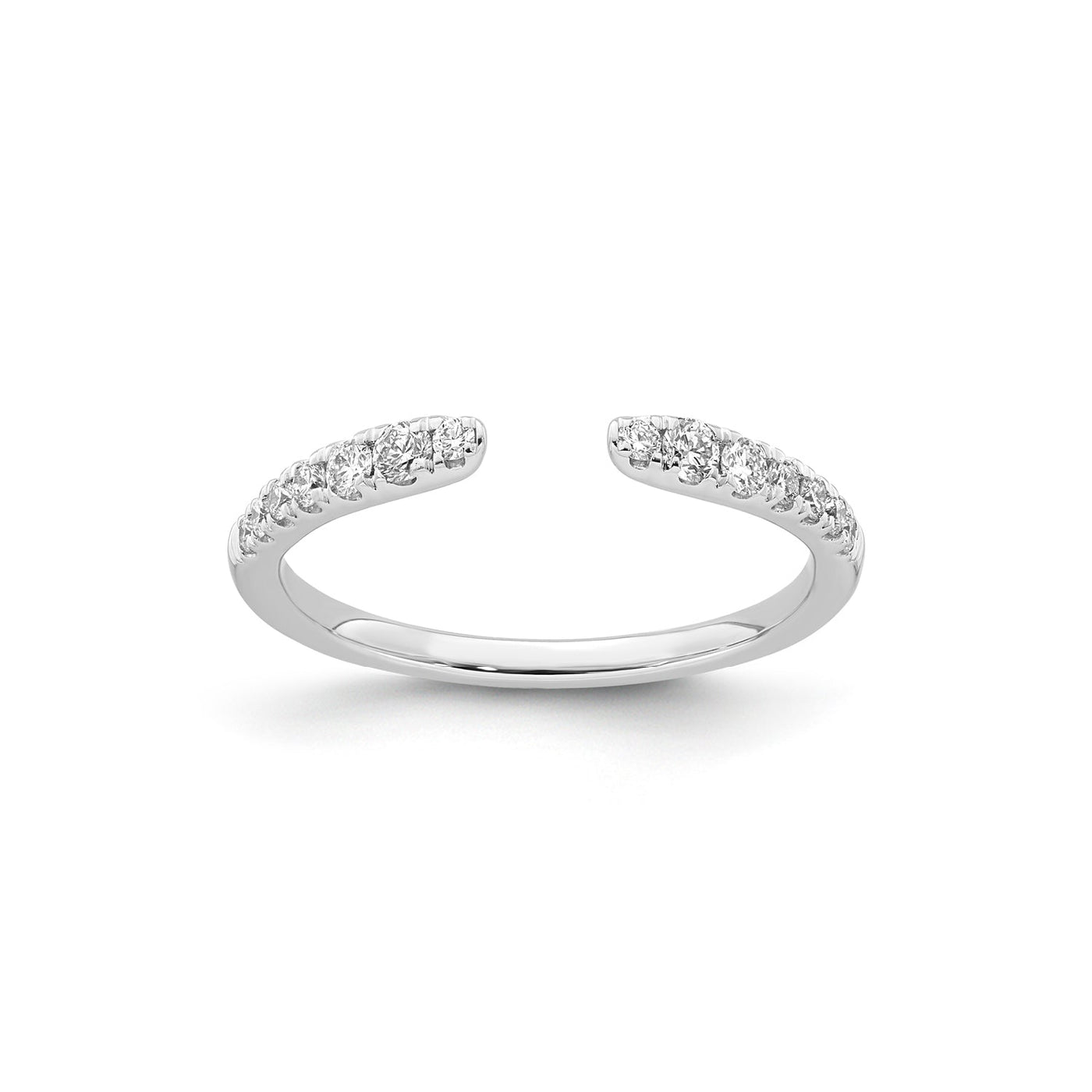 0.24ct Lab Grown Diamond Open Ring in 9K White Gold