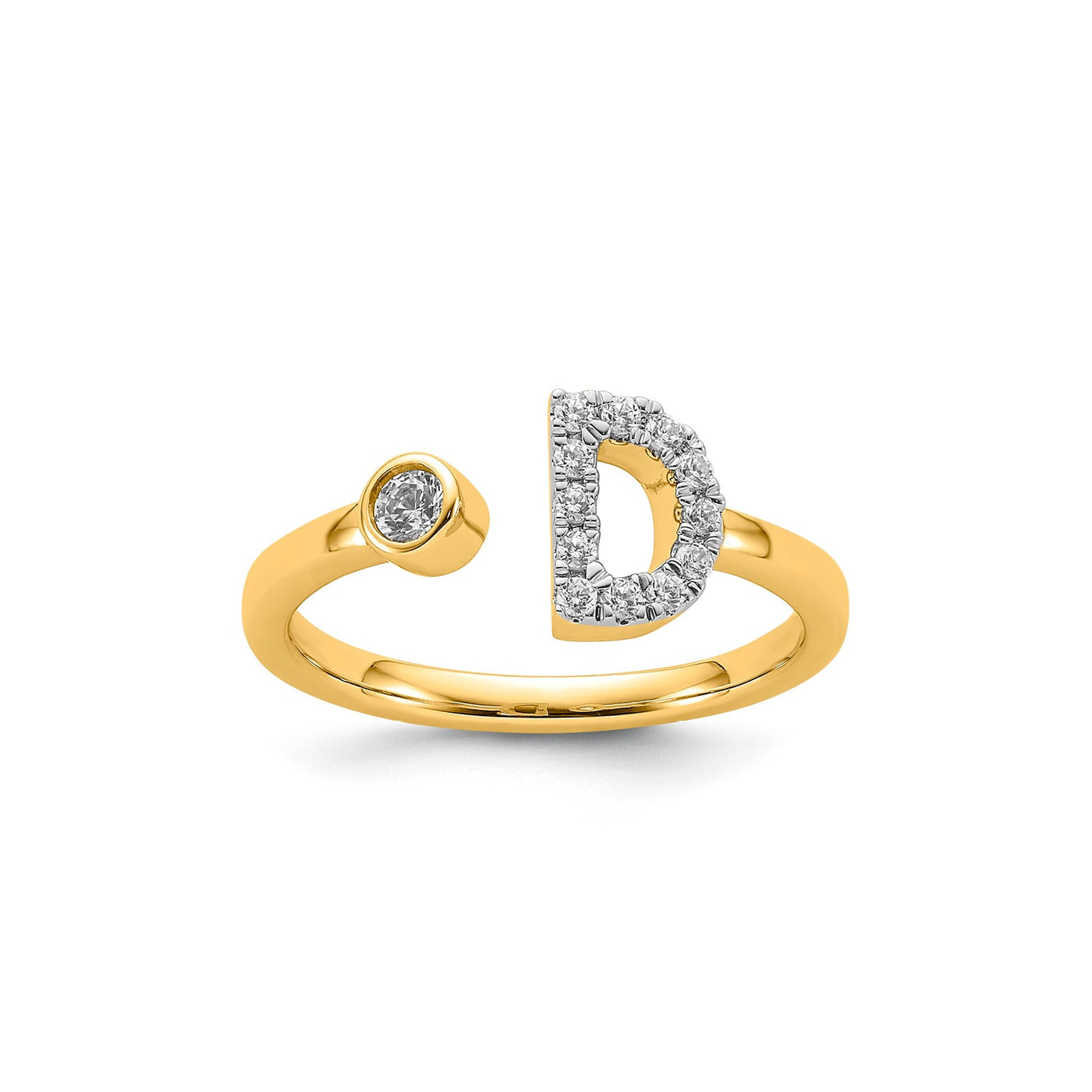 0.18ct Lab Grown Diamond Ring in 9K Yellow Gold