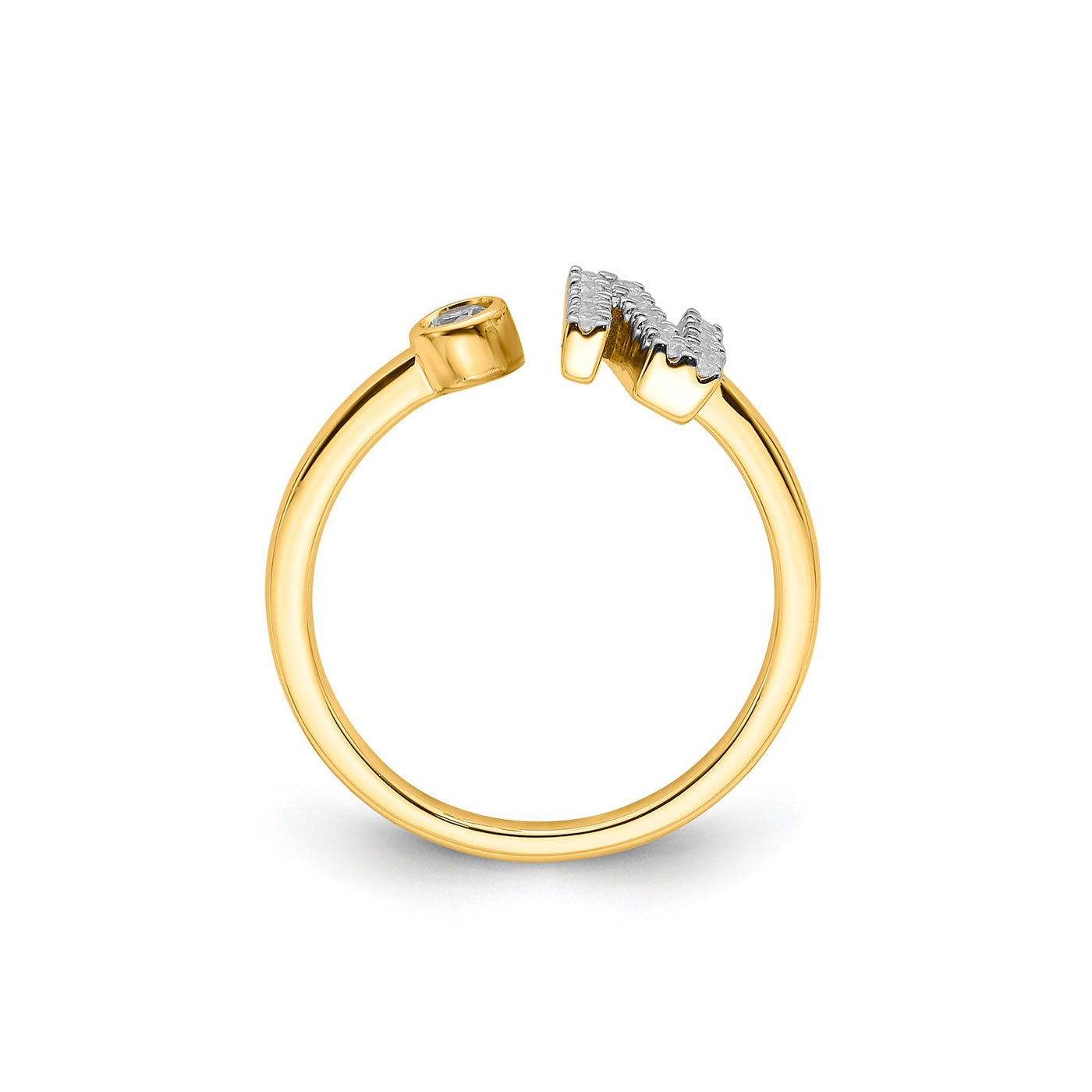 0.21ct Lab Grown Diamond Ring in 9K Yellow Gold