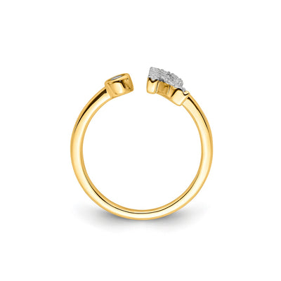 0.19ct Lab Grown Diamond Ring in 9K Yellow Gold