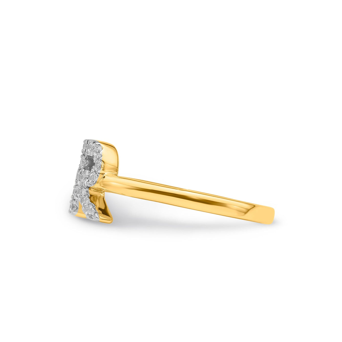 0.19ct Lab Grown Diamond Ring in 9K Yellow Gold