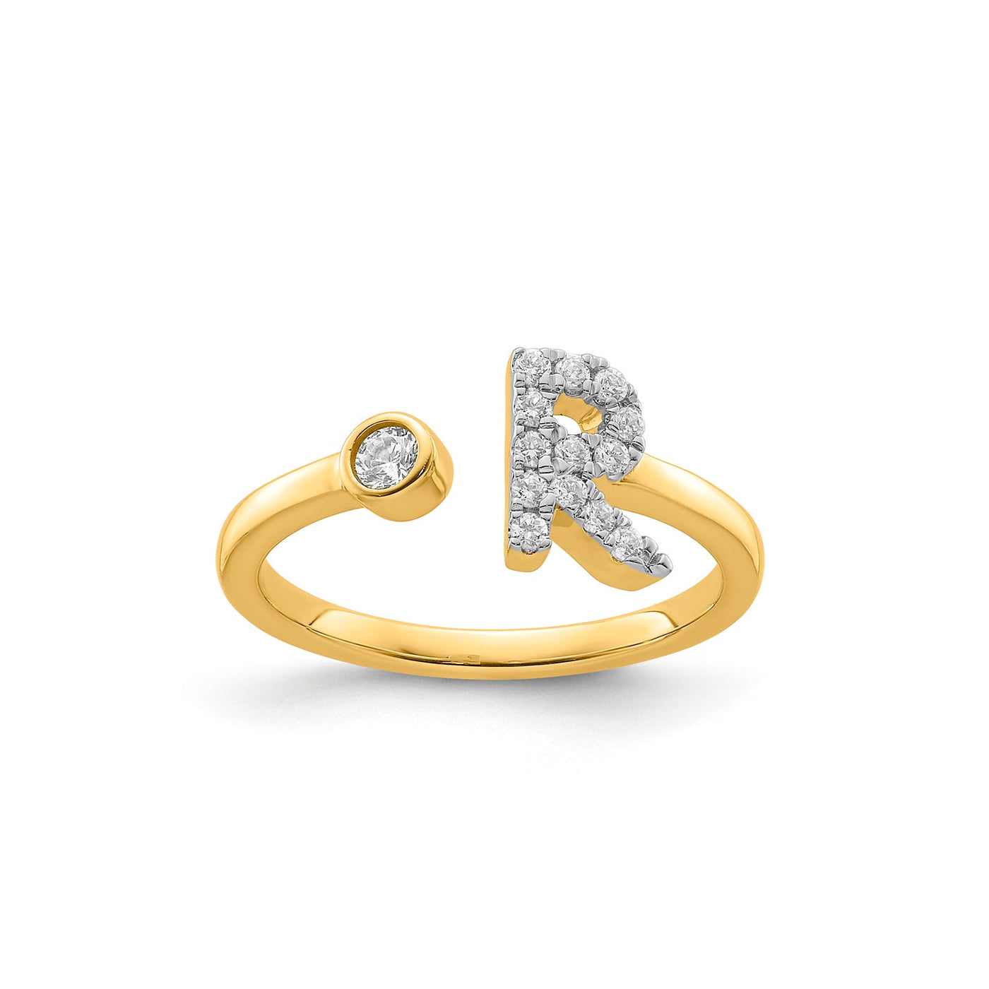 0.19ct Lab Grown Diamond Ring in 9K Yellow Gold