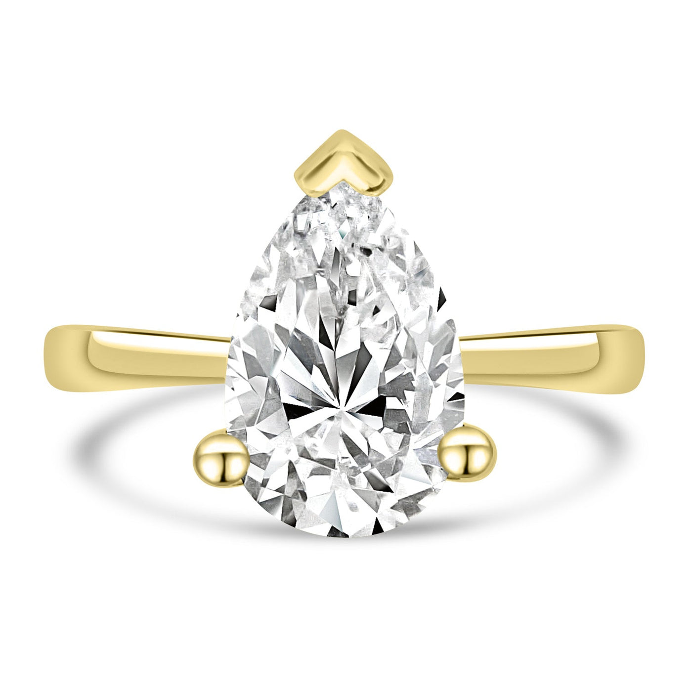 1.00ct Solitaire Lab Grown Diamond Ring in 18K Yellow Gold