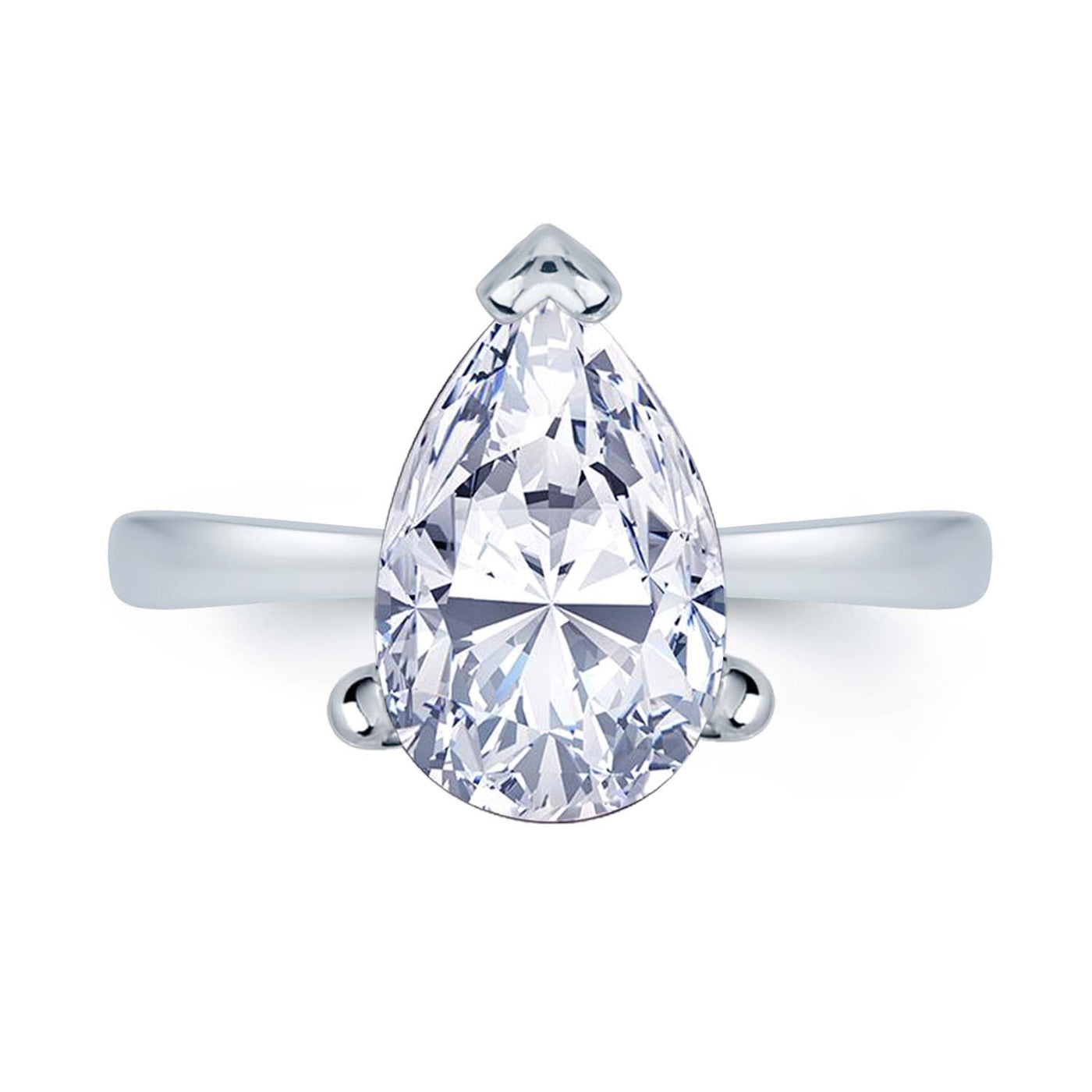 1.00ct Solitaire Lab Grown Diamond Ring in 18K White Gold