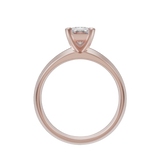 "Calie"  Radiant Solitaire Diamond Solitare Engagement Ring