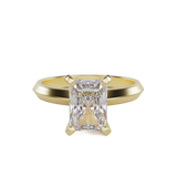 "Calie"  Radiant Solitaire Diamond Solitare Engagement Ring