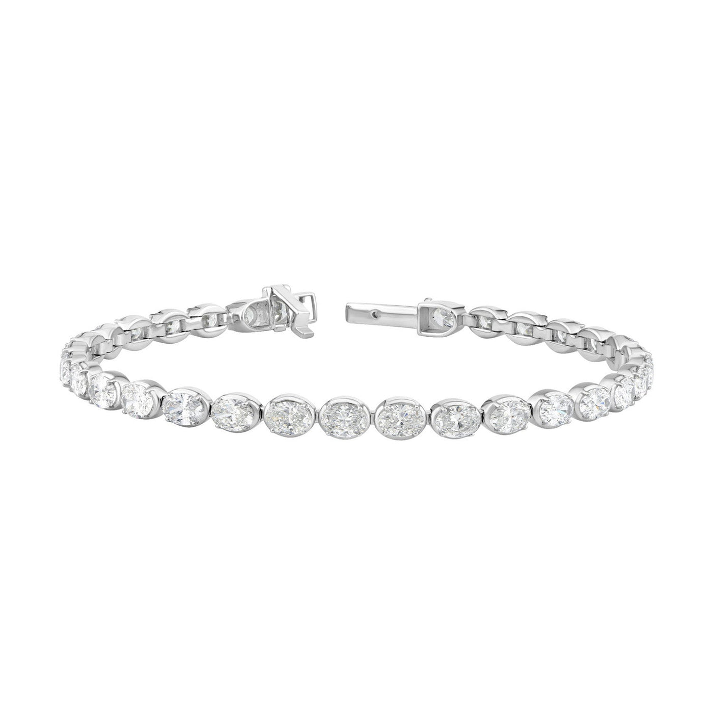 7.75ct Lab Grown Diamond Bracelet in 18K White Gold