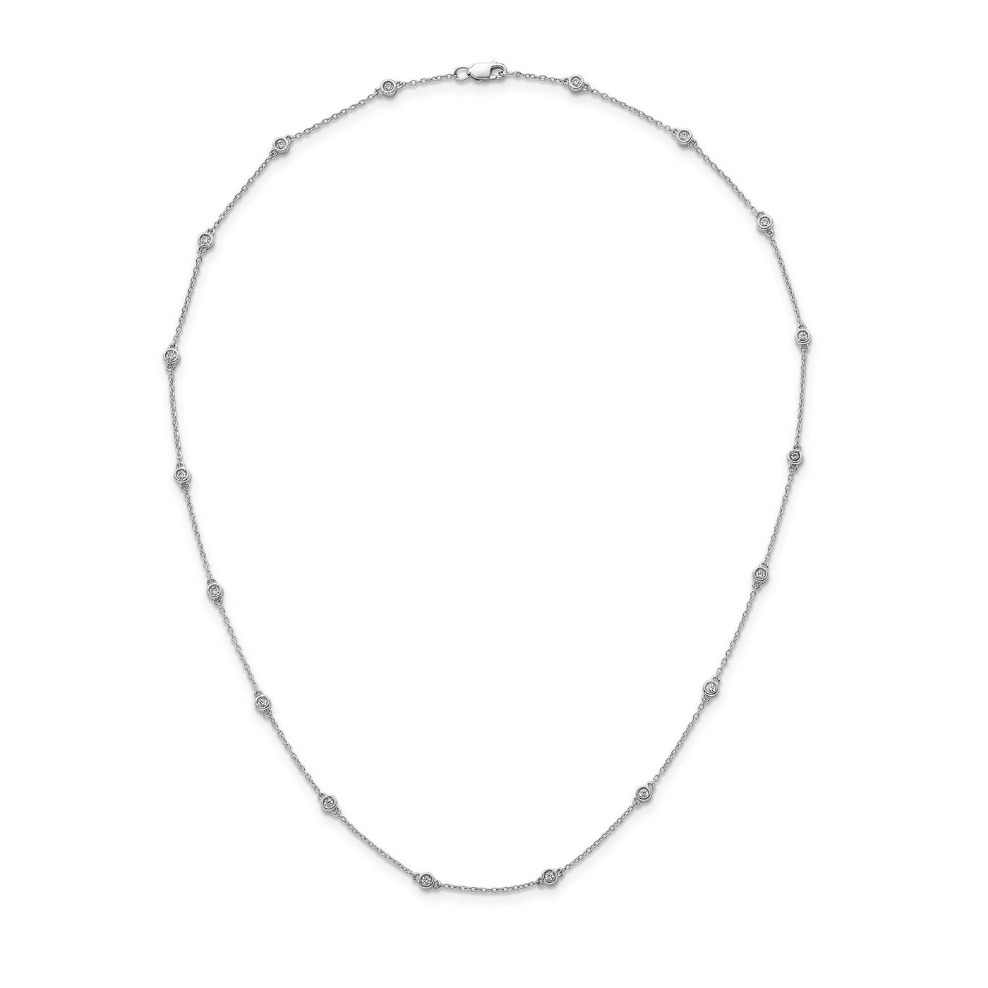 0.40ct Lab Grown Diamond Necklace in 9K White Gold