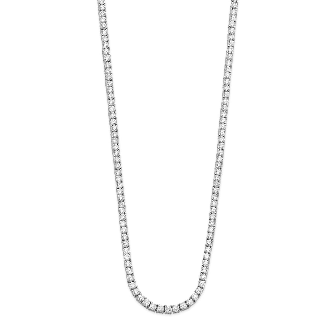 10ct Lab Grown Diamond Necklace in 18K White Gold