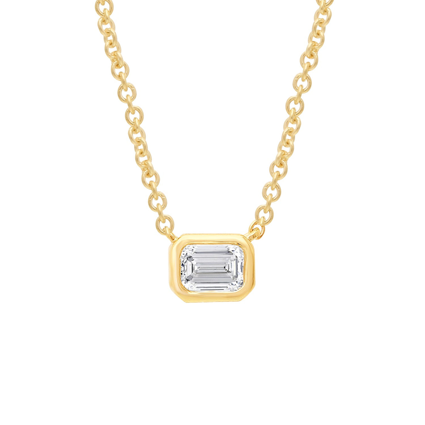 0.15ct Lab Grown Diamond Necklace in 9K Yellow Gold