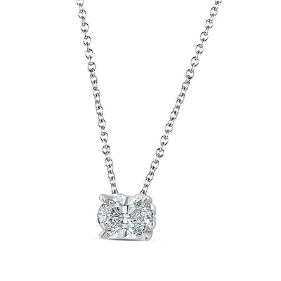 0.70ct Lab Grown Diamond Necklace in 18K White Gold