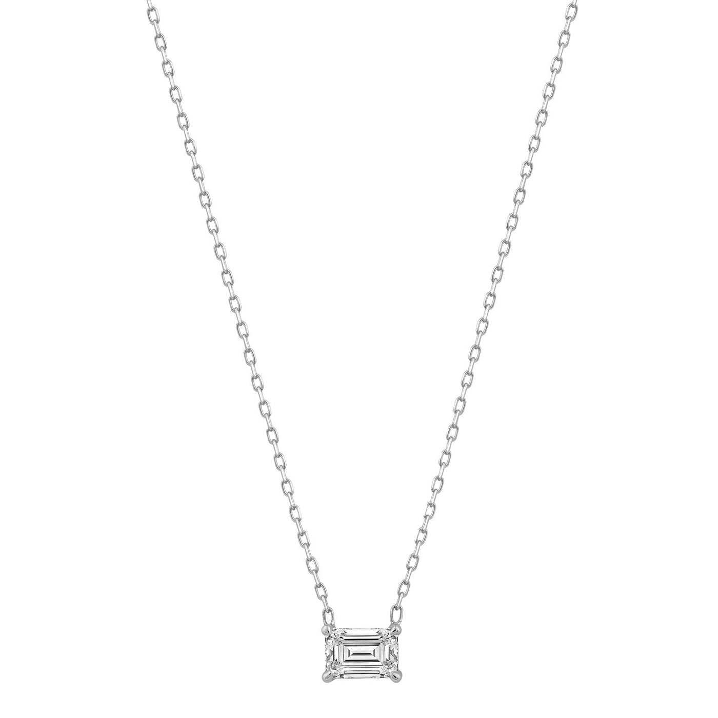 0.70ct Lab Grown Diamond Necklace in 18K White Gold