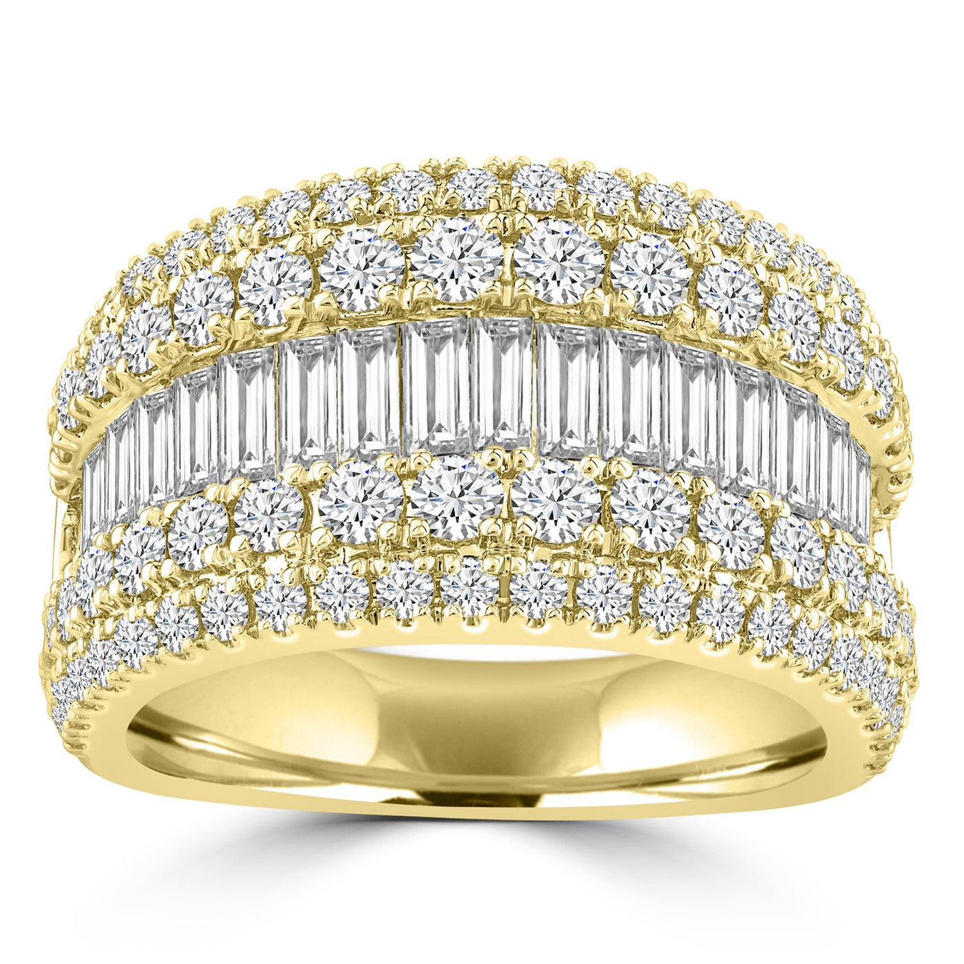 2.95ct Lab Grown Diamond Ring in 18K Yellow Gold