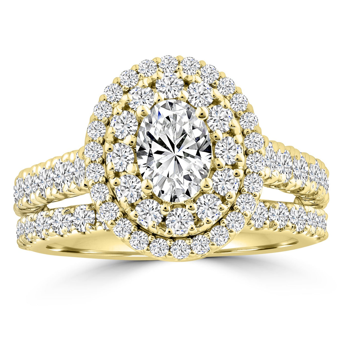 2.45ct Lab Grown Diamond Ring in 18K Yellow Gold