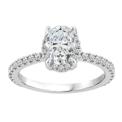 1.42ct Lab Grown Diamond Ring in 18K White Gold