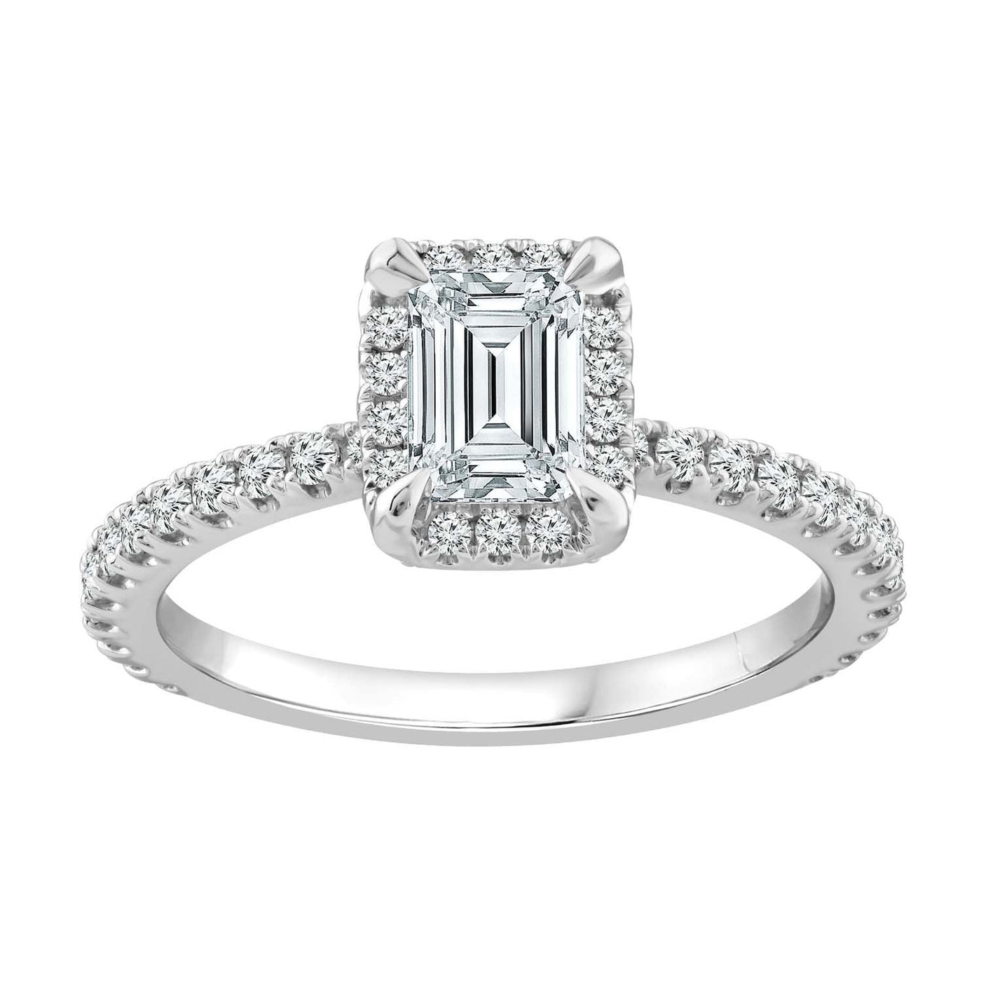 1.42ct Lab Grown Diamond Ring in 18K White Gold