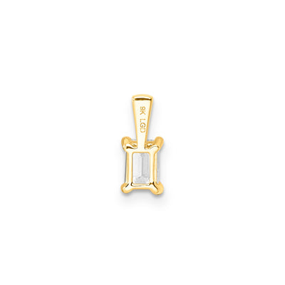 0.50ct Lab Grown Diamond Pendant in 9K Yellow Gold