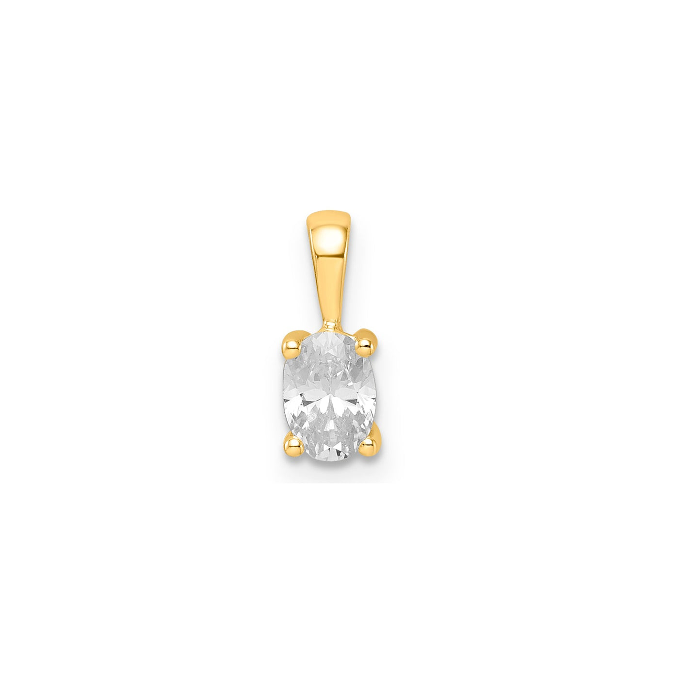 0.50ct Lab Grown Diamond Pendant in 9K Yellow Gold