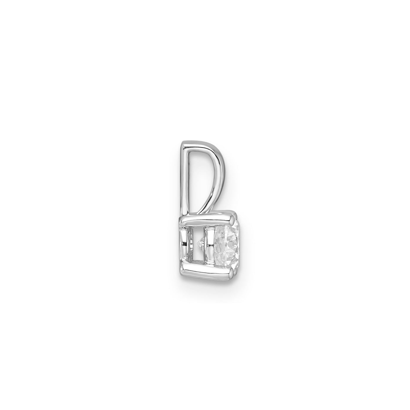 0.50ct Lab Grown Diamond Pendant in 9K White Gold