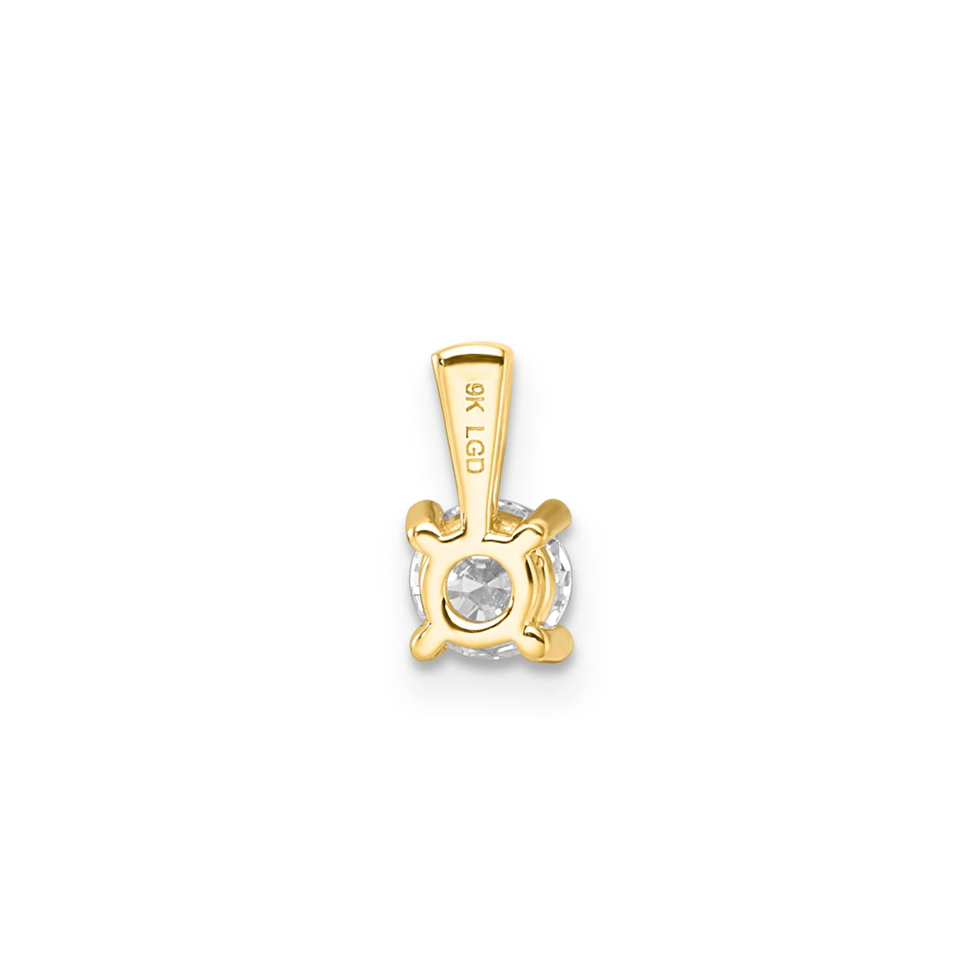 0.50ct Lab Grown Diamond Pendant in 9K Yellow Gold