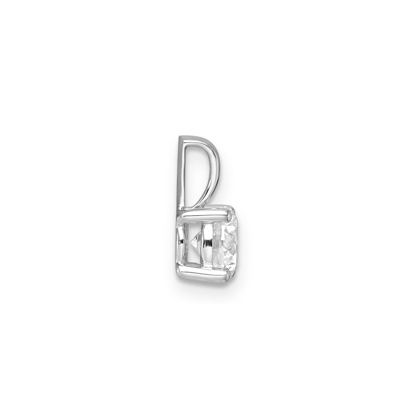 0.75ct Lab Grown Diamond Pendant in 9K White Gold