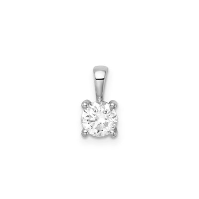 0.75ct Lab Grown Diamond Pendant in 9K White Gold