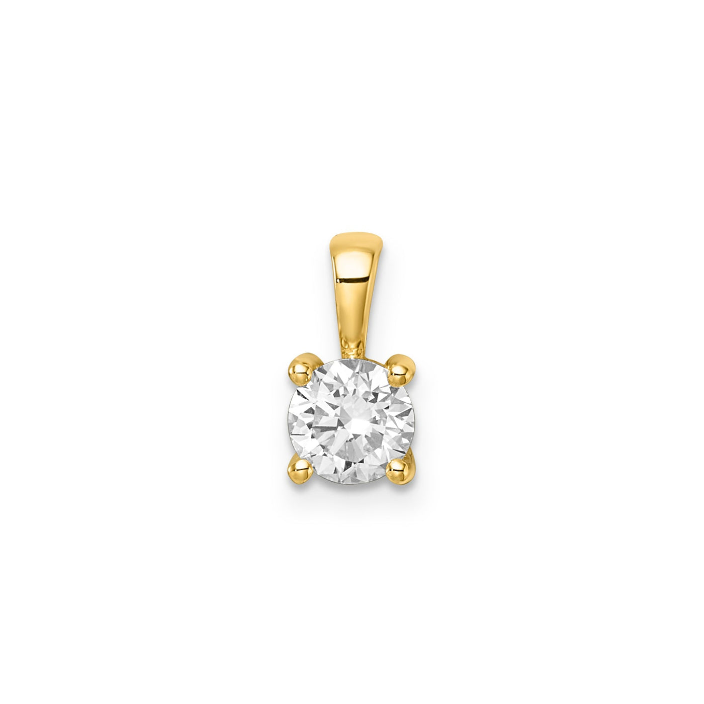 0.75ct Lab Grown Diamond Pendant in 9K Yellow Gold