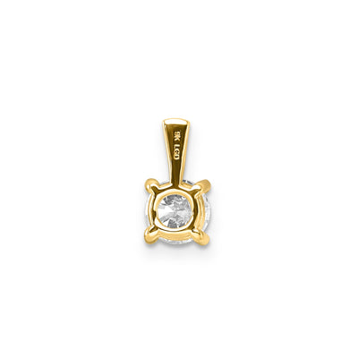 0.75ct Lab Grown Diamond Pendant in 9K Yellow Gold