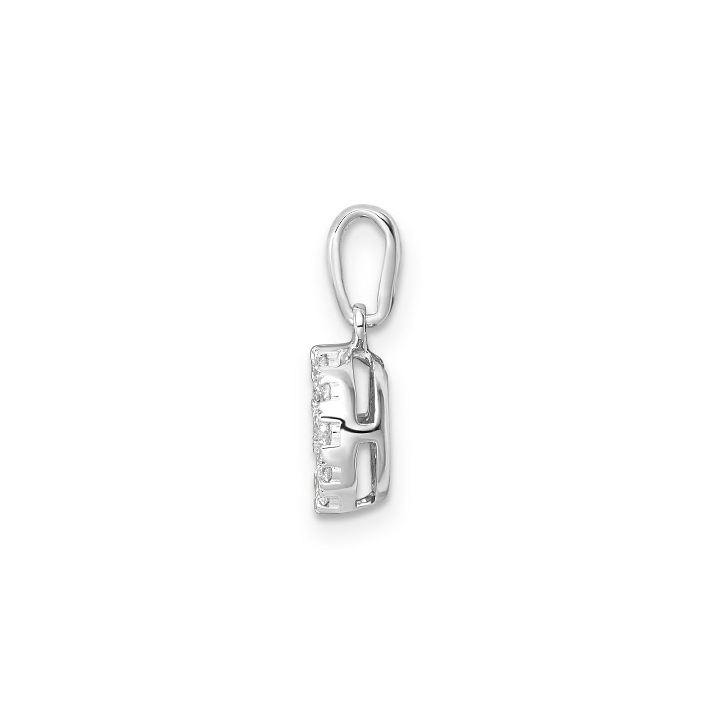 0.50ct Lab Grown Diamond Pendant in 9K White Gold