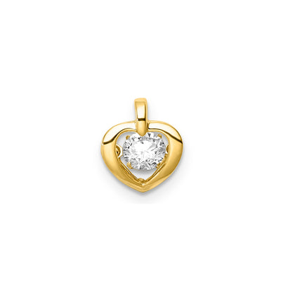 0.25ct Lab Grown Diamond Pendant in 9K Yellow Gold