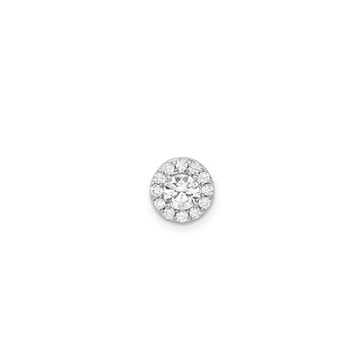 0.50ct Lab Grown Diamond Pendant in 9K White Gold