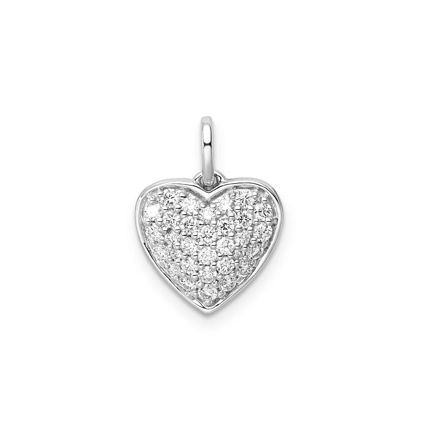 0.50ct Lab Grown Diamond Pendant in 9K White Gold