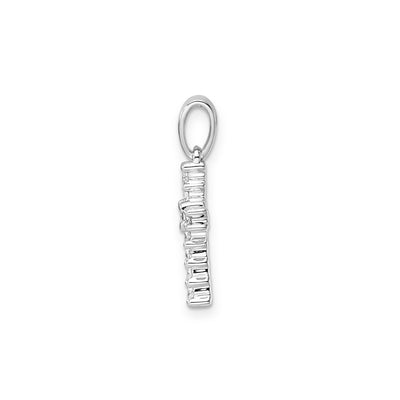 0.10ct Lab Grown Diamond Pendant in 9K White Gold