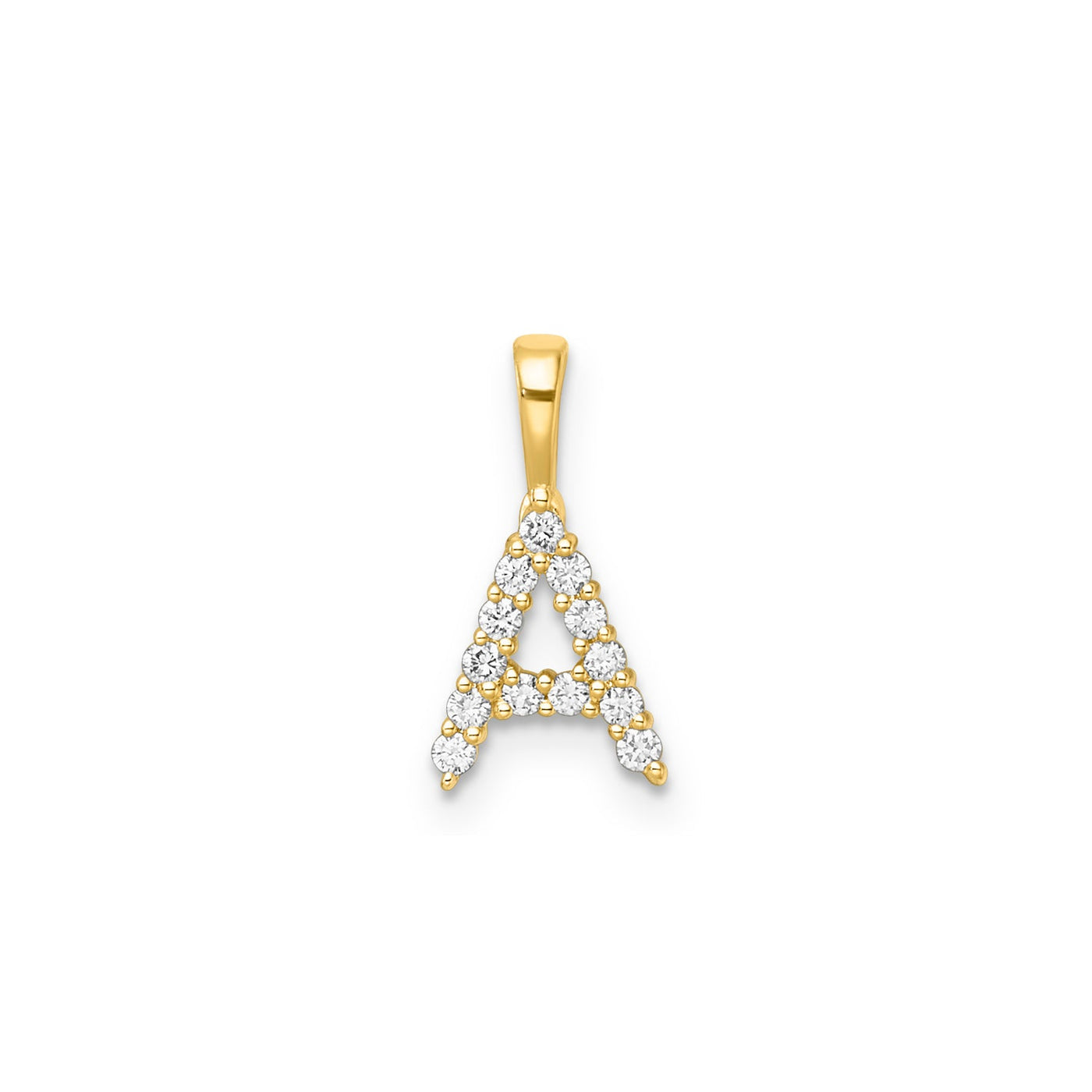 0.14ct Lab Grown Diamond Pendant in 9K Yellow Gold