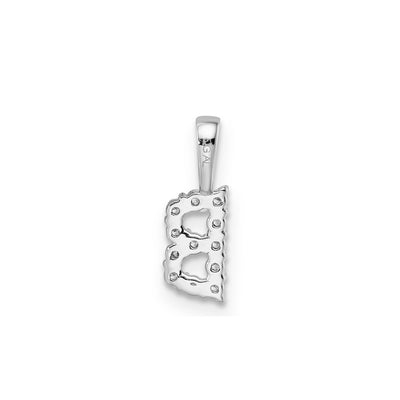 0.12ct Lab Grown Diamond Pendant in 9K White Gold