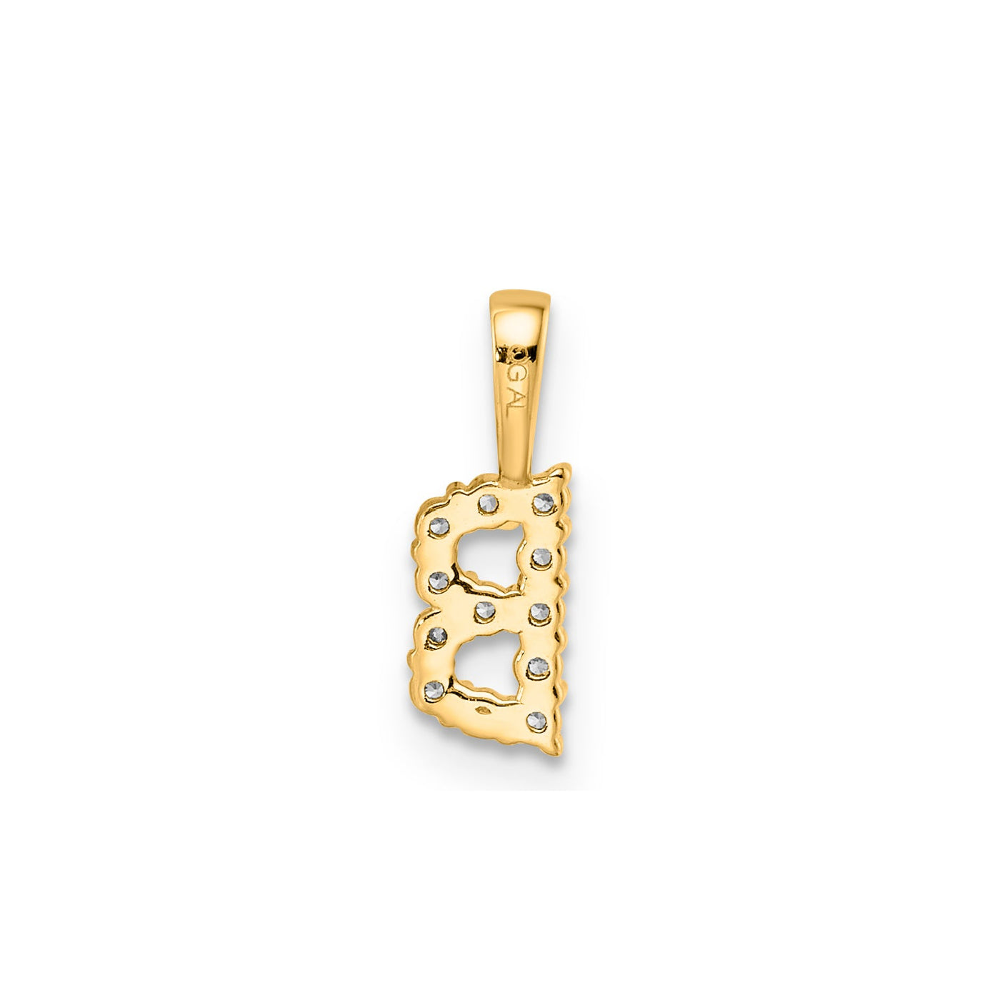 0.12ct Lab Grown Diamond Pendant in 9K Yellow Gold