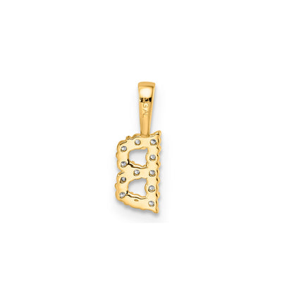 0.12ct Lab Grown Diamond Pendant in 9K Yellow Gold