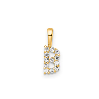 0.12ct Lab Grown Diamond Pendant in 9K Yellow Gold