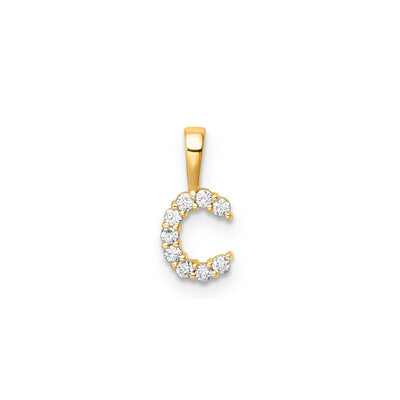 0.09ct Lab Grown Diamond Pendant in 9K Yellow Gold