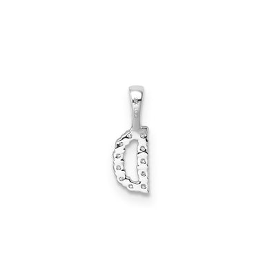 Petite Diamond Initial Pendant Letter D