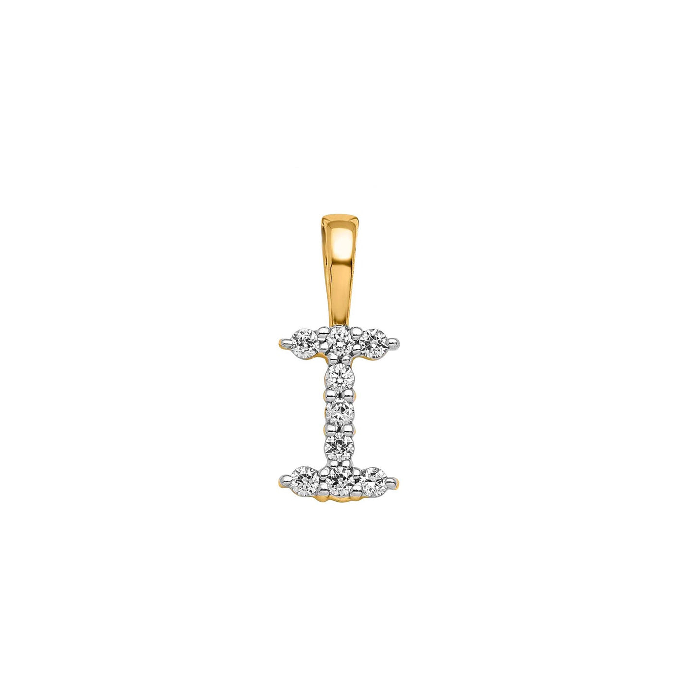 0.09ct Lab Grown Diamond Pendant in 9K Yellow Gold