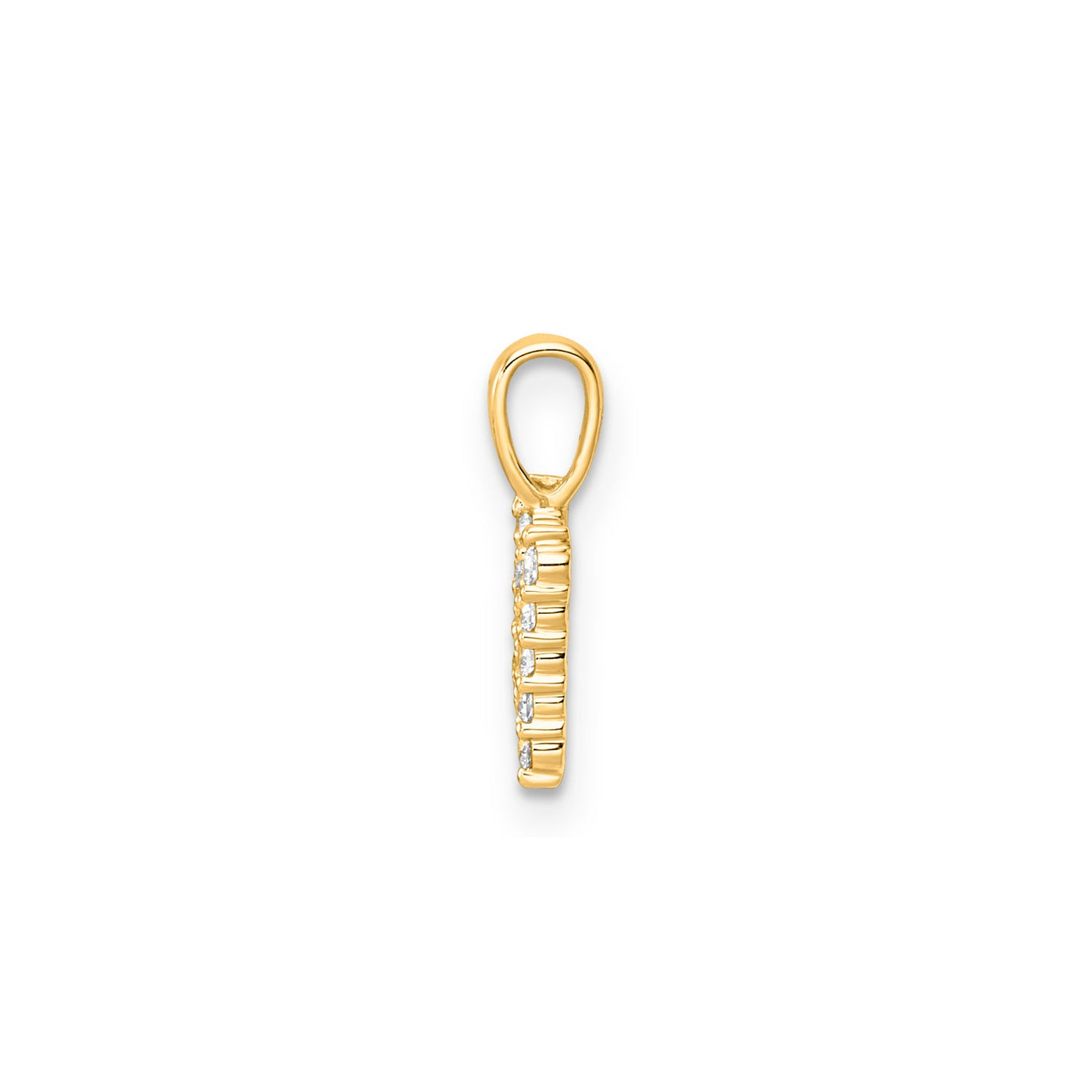 0.15ct Lab Grown Diamond Pendant in 9K Yellow Gold