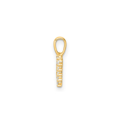 0.15ct Lab Grown Diamond Pendant in 9K Yellow Gold