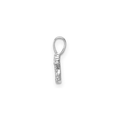 0.13ct Lab Grown Diamond Pendant in 9K White Gold