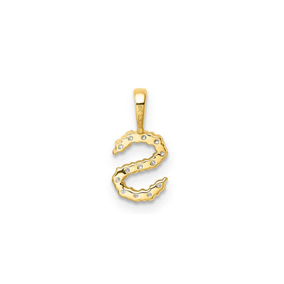 0.13ct Lab Grown Diamond Pendant in 9K Yellow Gold