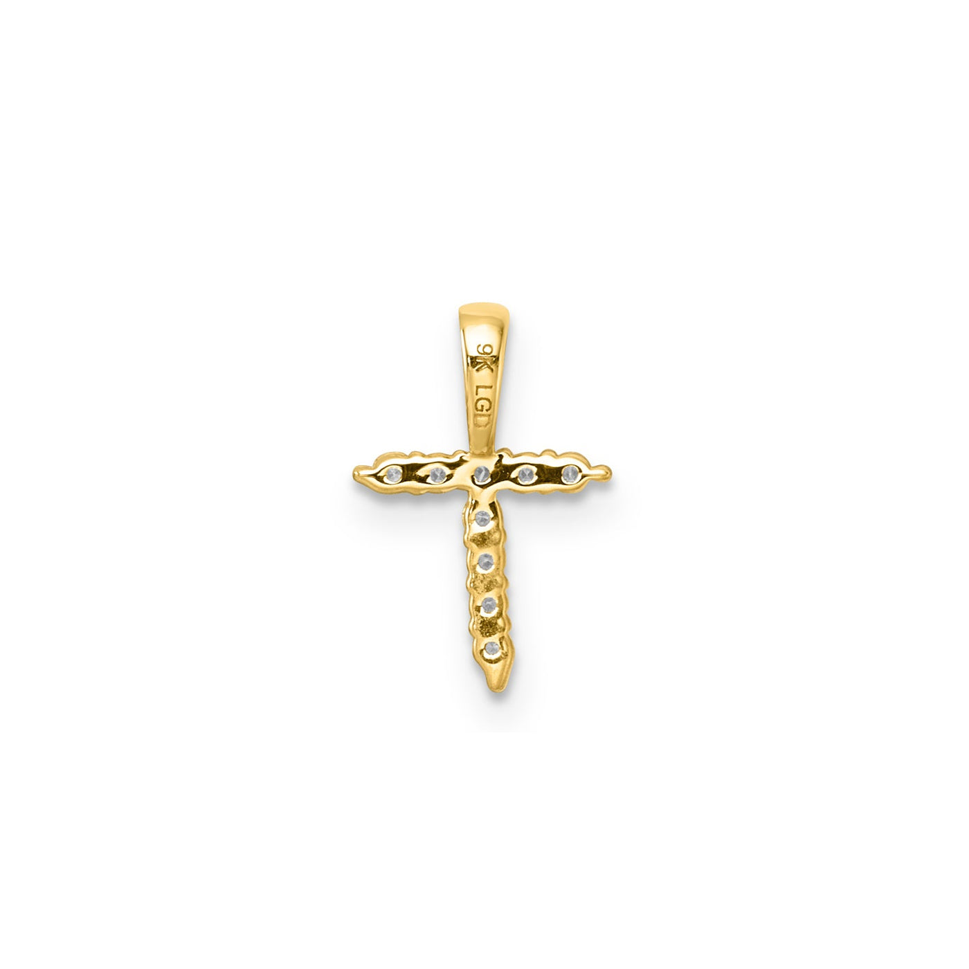 0.09ct Lab Grown Diamond Pendant in 9K Yellow Gold