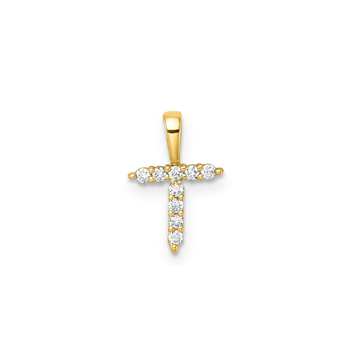 0.09ct Lab Grown Diamond Pendant in 9K Yellow Gold