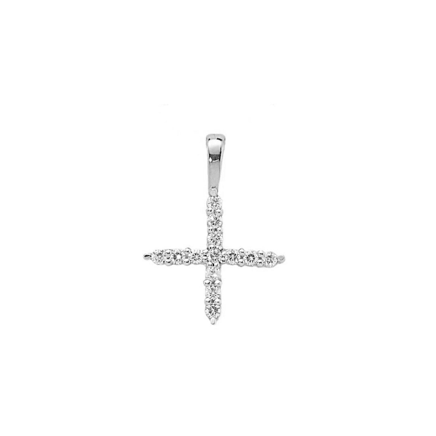 0.14ct Lab Grown Diamond Pendant in 9K White Gold