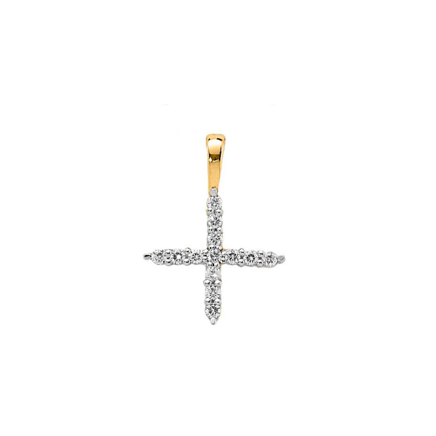 0.14ct Lab Grown Diamond Pendant in 9K Yellow Gold